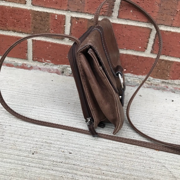 Fossil SL 8762 Brown Leather Crossbody Purse - Picture 2 of 6